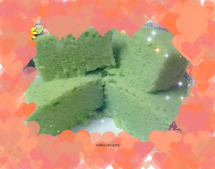 Sponge Cake "Steamed Sponge Cake" Pandan Flavor