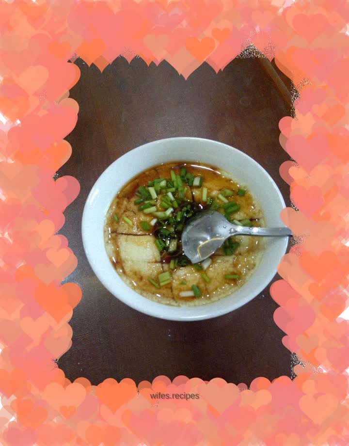 Steamed egg custard