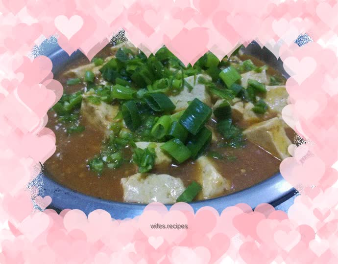 Sauce-flavored minced pork tofu