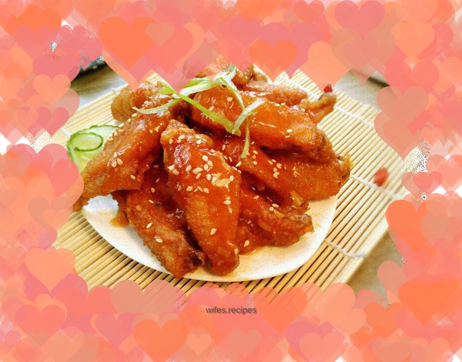 Sweet and sour chicken wings
