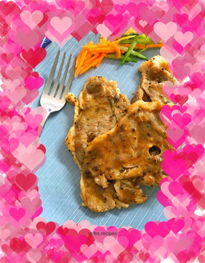 Pan-fried Black Pepper Lamb Butterfly Steak