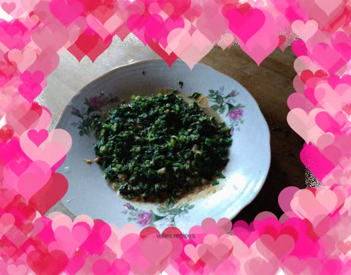 Chicory mixed with sesame paste