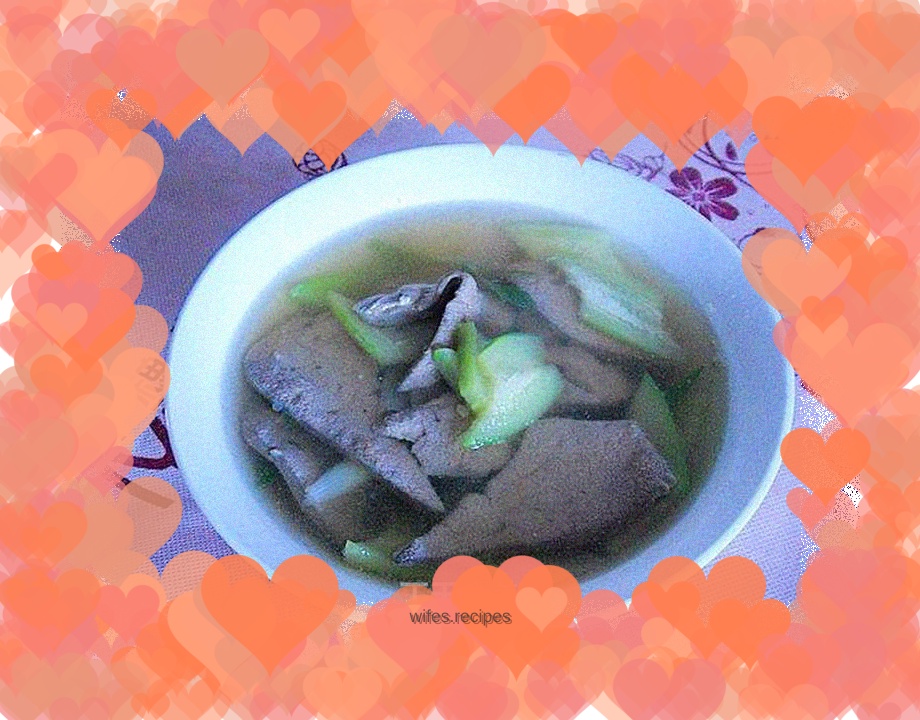 Pork liver soup