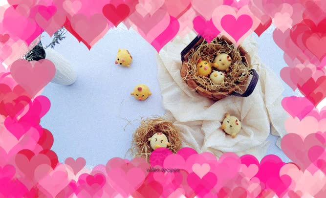 New Year's Recipe - Cute Chicken Roasted Fruits (sugar-reduced version)