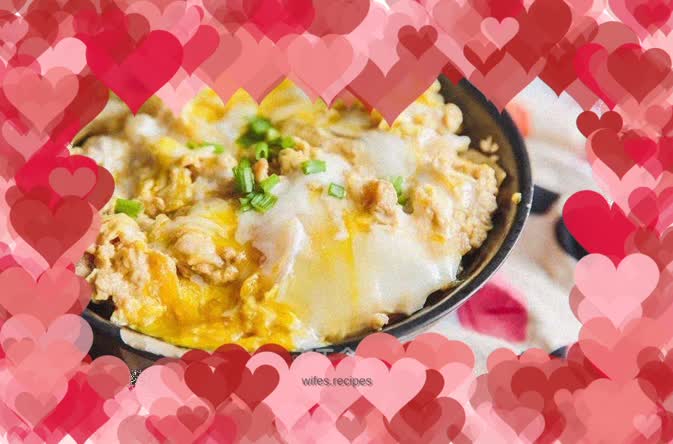 Parent-child rice (Japanese name: parent-child donburi)