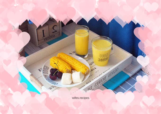 Fresh and sweet millet corn juice