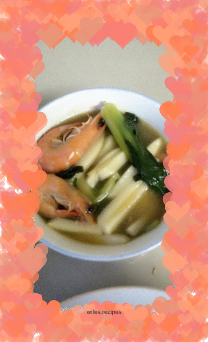 Shrimp Boiled Rice Cake