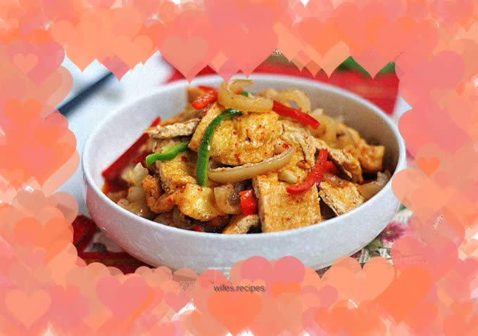 【Hunan】Pork skin braised tofu