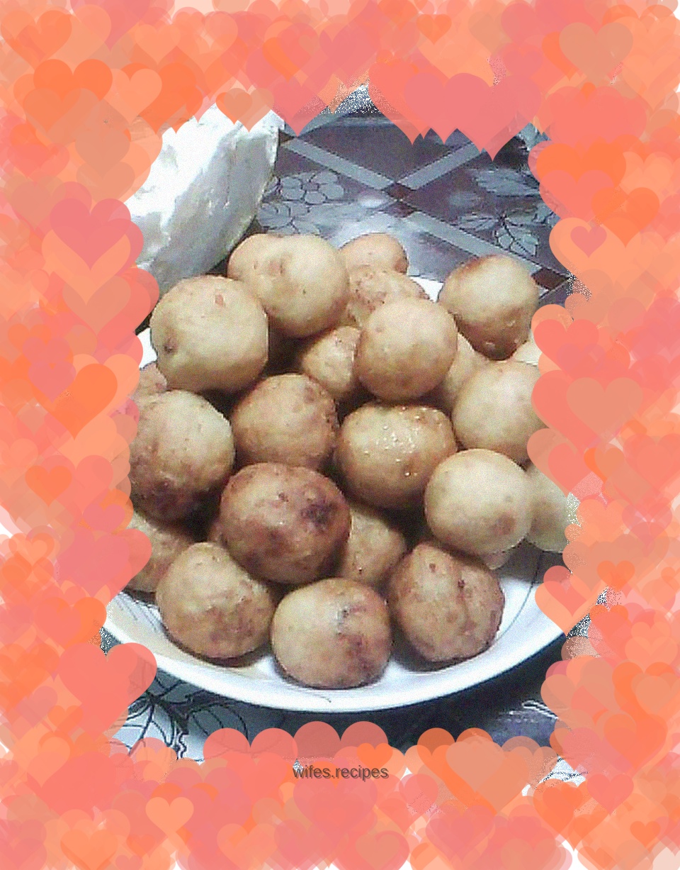 Golden sweet potato balls