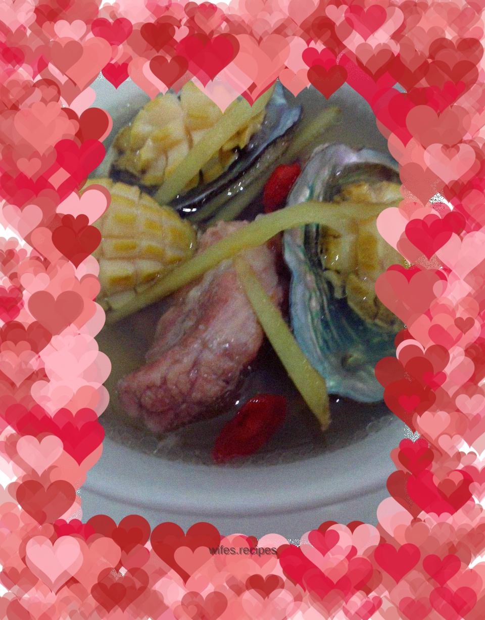 Abalone braised pork ribs