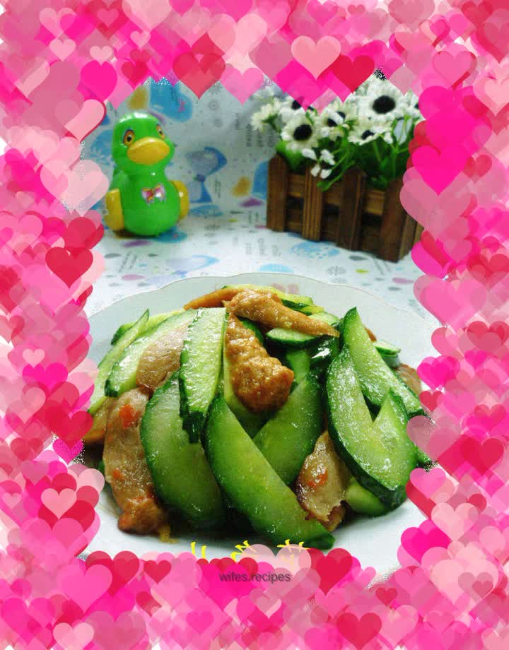 Sweet and spicy fried cucumber