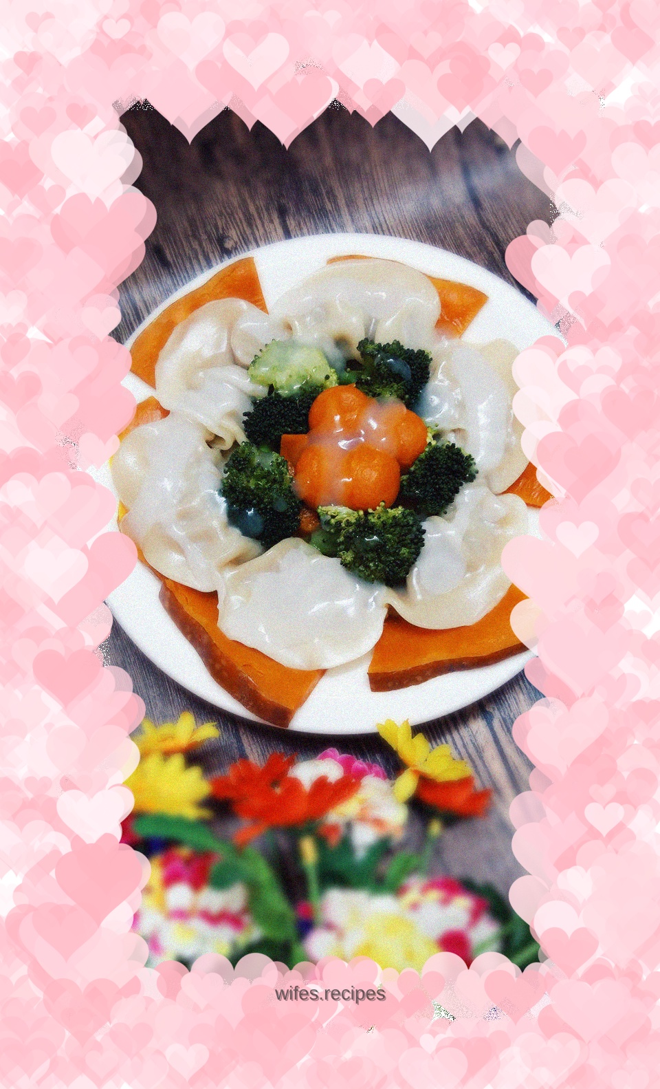 Steamed pumpkin dumplings