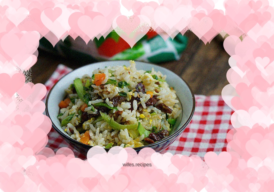 Soy Sauce Meat and Mustard Green Rice