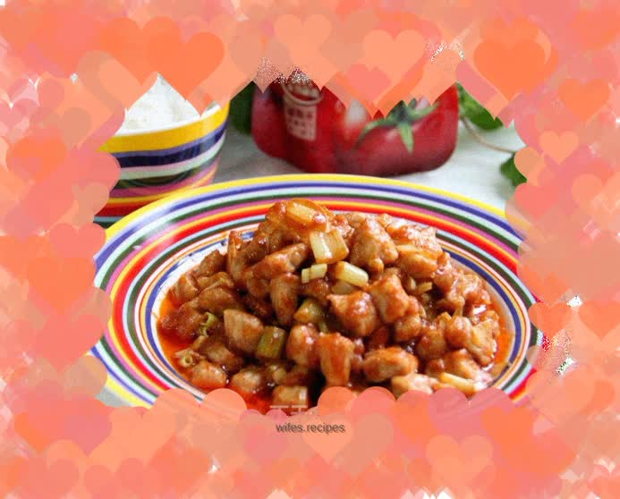 Spicy and sour cherry meat