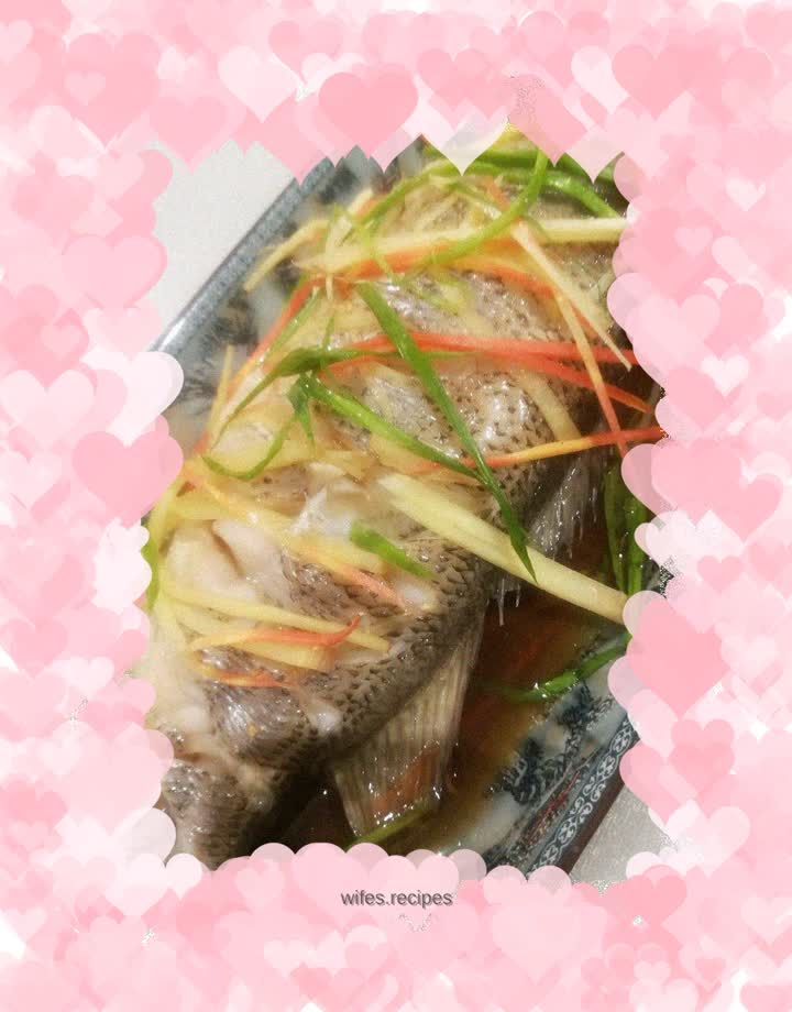 Steamed seabass