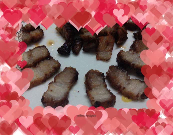 The simplest grilled pork belly