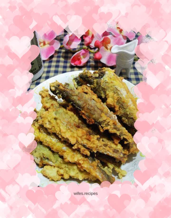 Fried yellow flowers