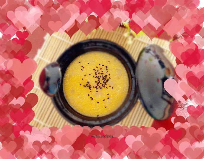 Corn and pear porridge