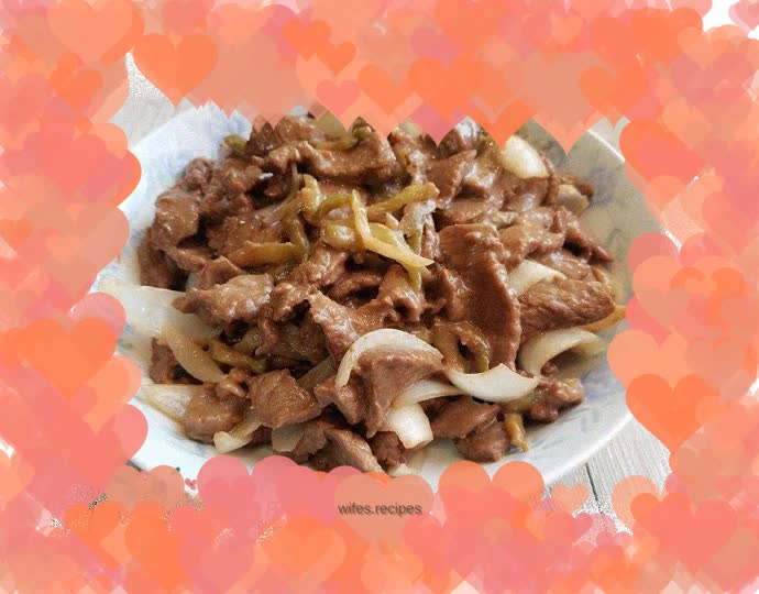 Stir-fried beef with pickled mustard