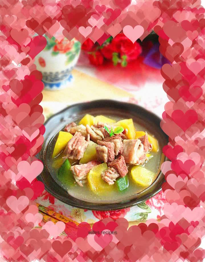 Carrot stewed with mutton