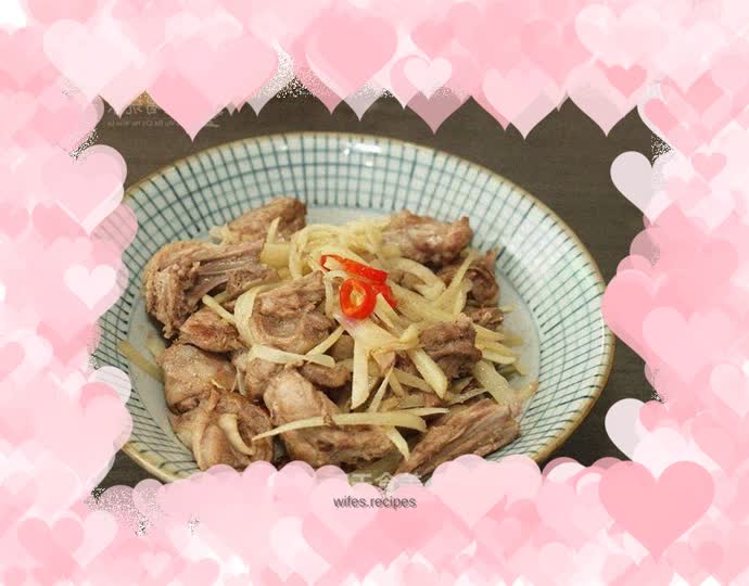 Braised duck with ginger: a seasonal home-cooked appetizer