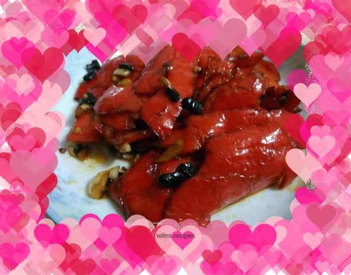 Stir-fried tofu and red pepper