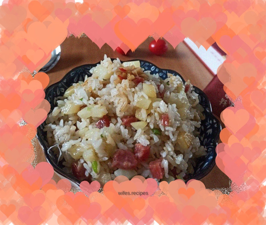 Potato and Sausage Fried Rice
