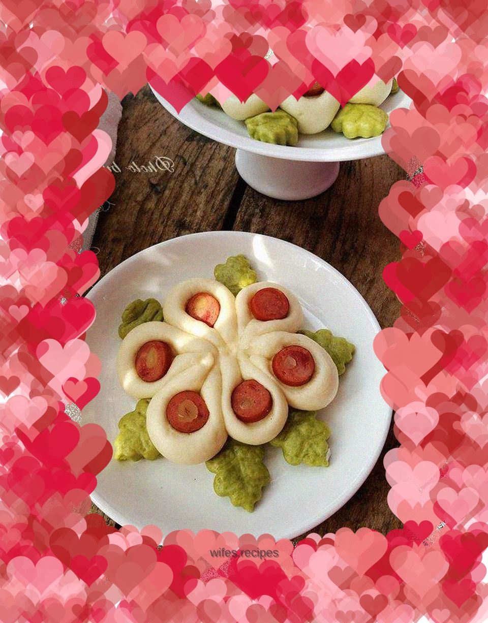 The steamed buns are like flowers