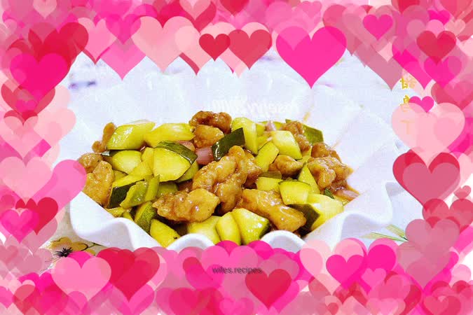 Sweet and Sour Chicken and Zucchini