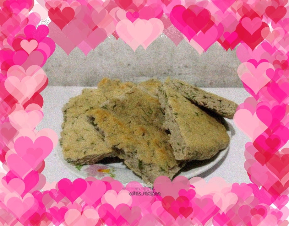 Buckwheat parsley cake