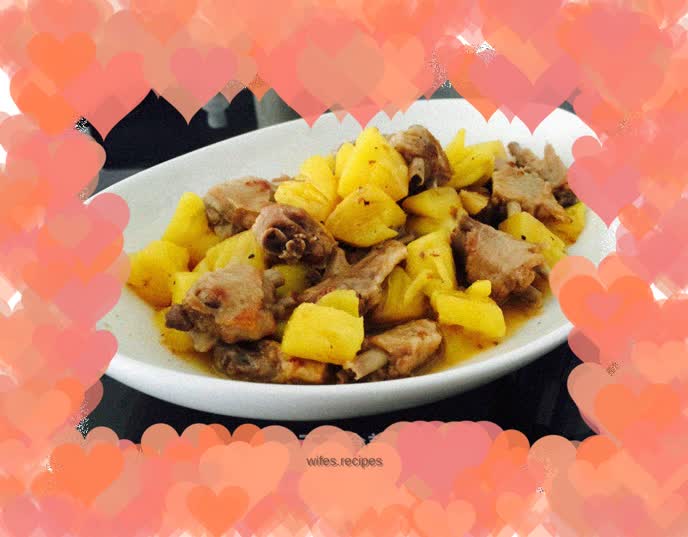 Fried Duck Wings with Pineapple