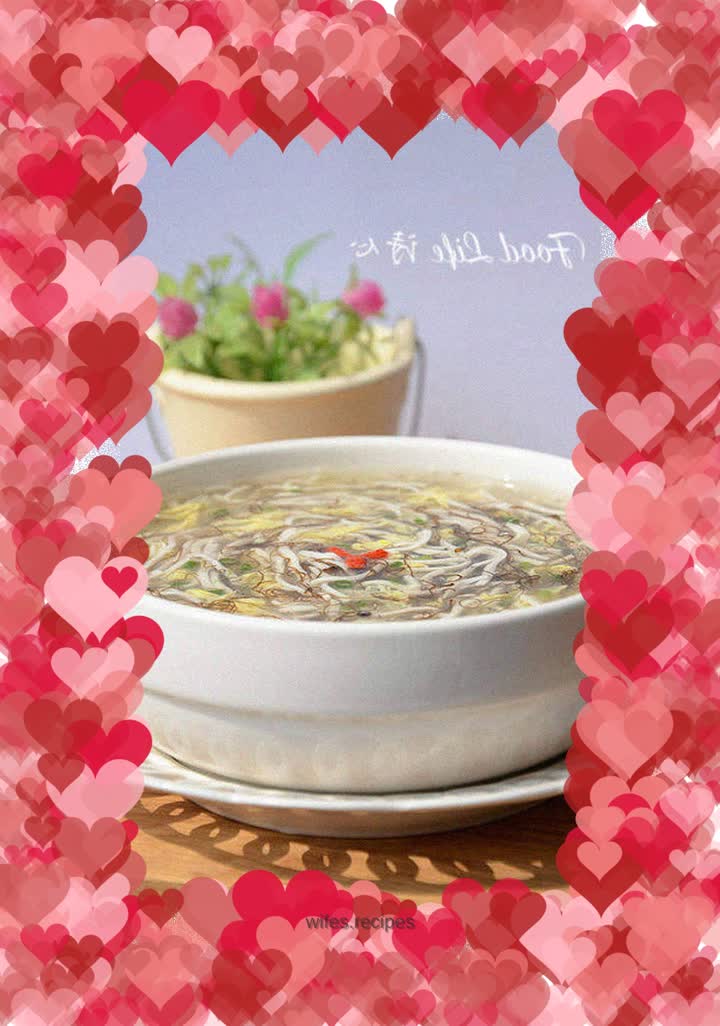 【Nostoc Tofu Soup】 --- A bowl of soup with all kinds of threads