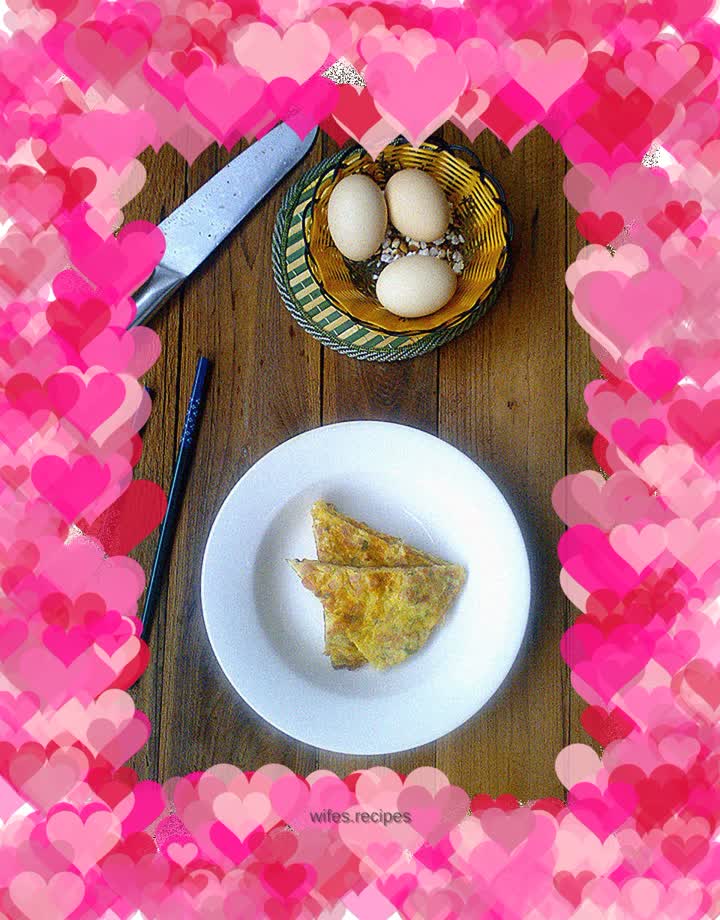 Barbeque pork omelette