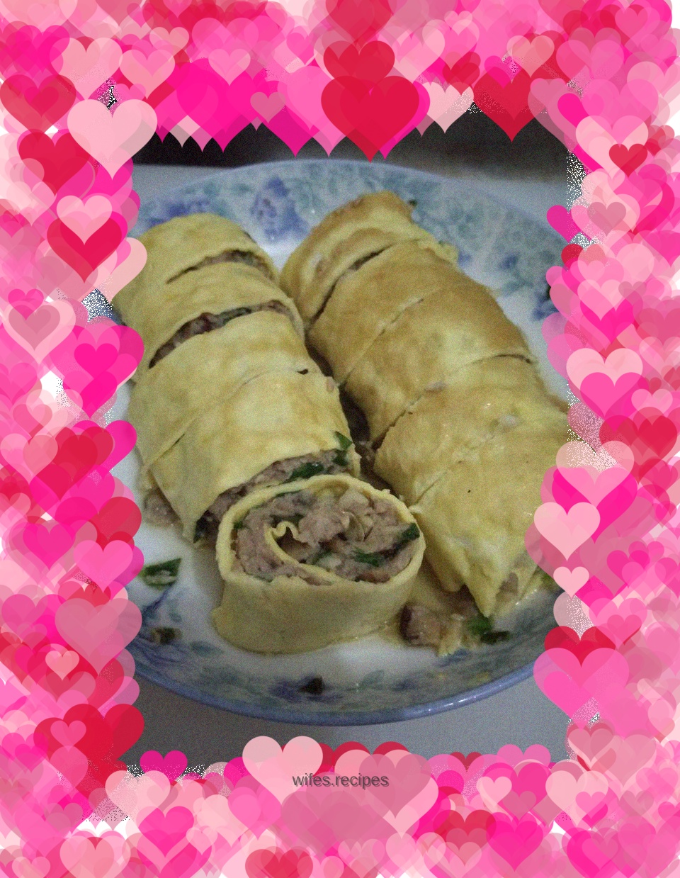 Water chestnut meat egg roll