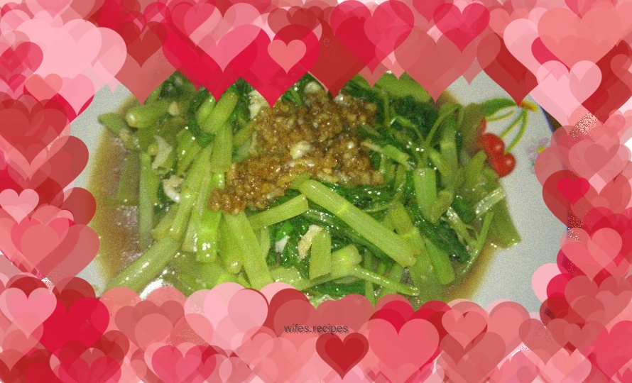 Garlic water spinach