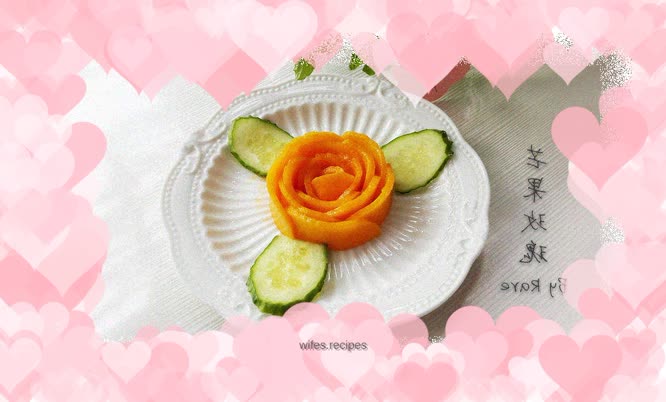 Mango blossoms on the platter