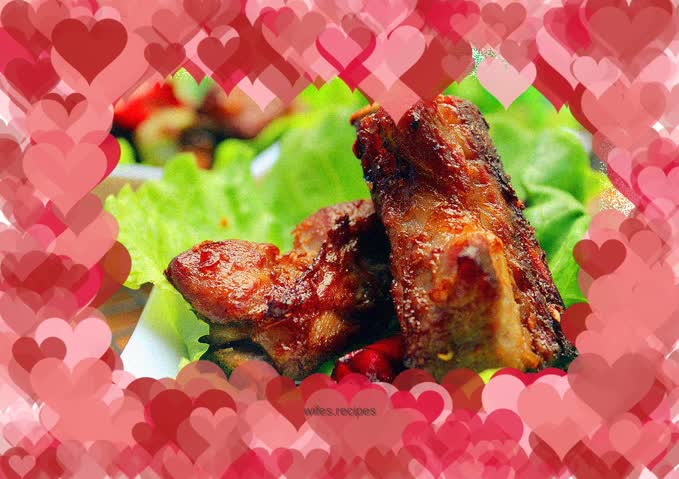 Delicious grilled pork ribs