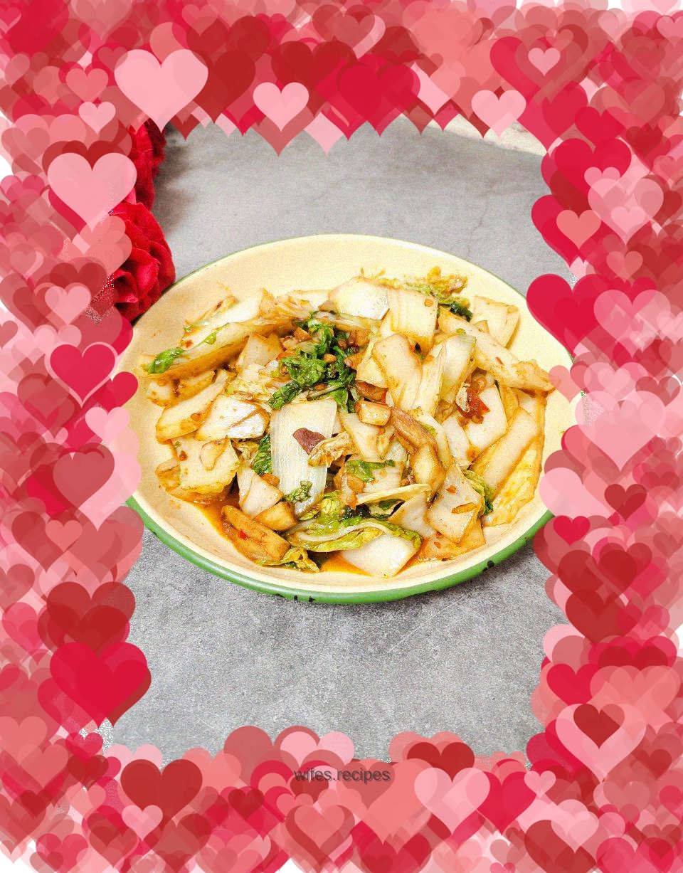 Spicy yellow cabbage