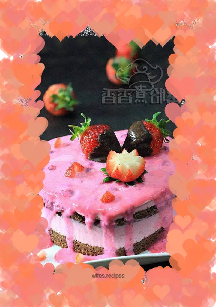 With my persistence, I’m waiting for you three inches of heaven——Strawberry Mousse Cake (Happy Valentine’s Day)