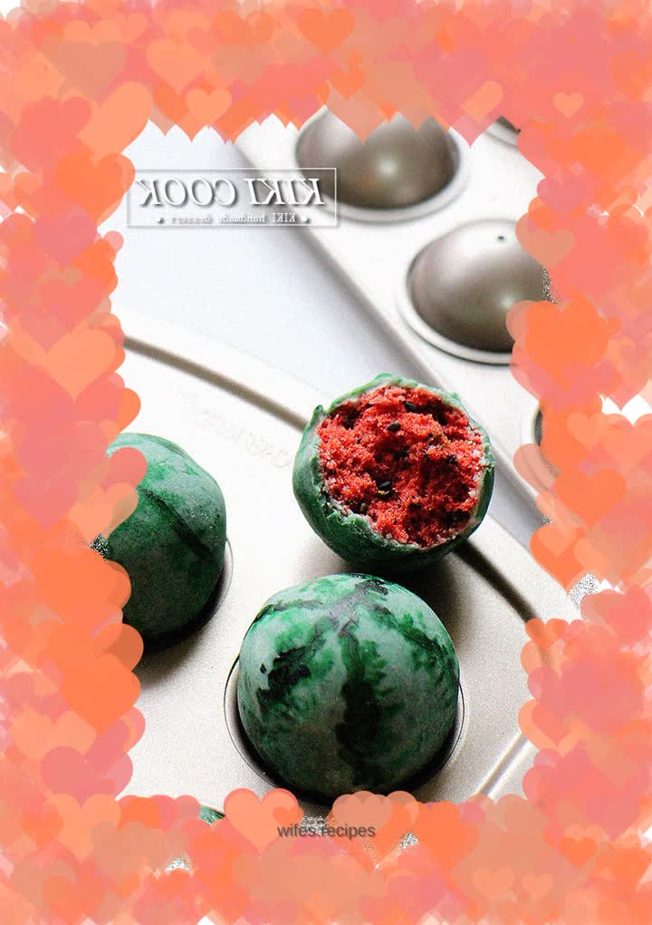 Five Color Watermelon Cake Balls