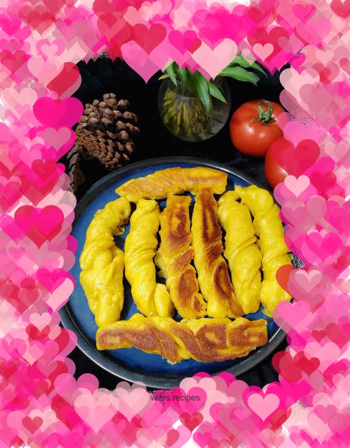 Pan-fried pumpkin roll