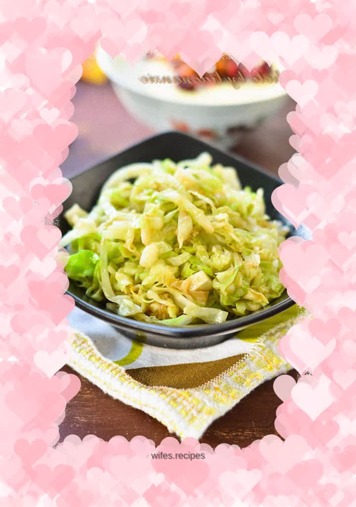 Shredded Cabbage with Garlic Sauce