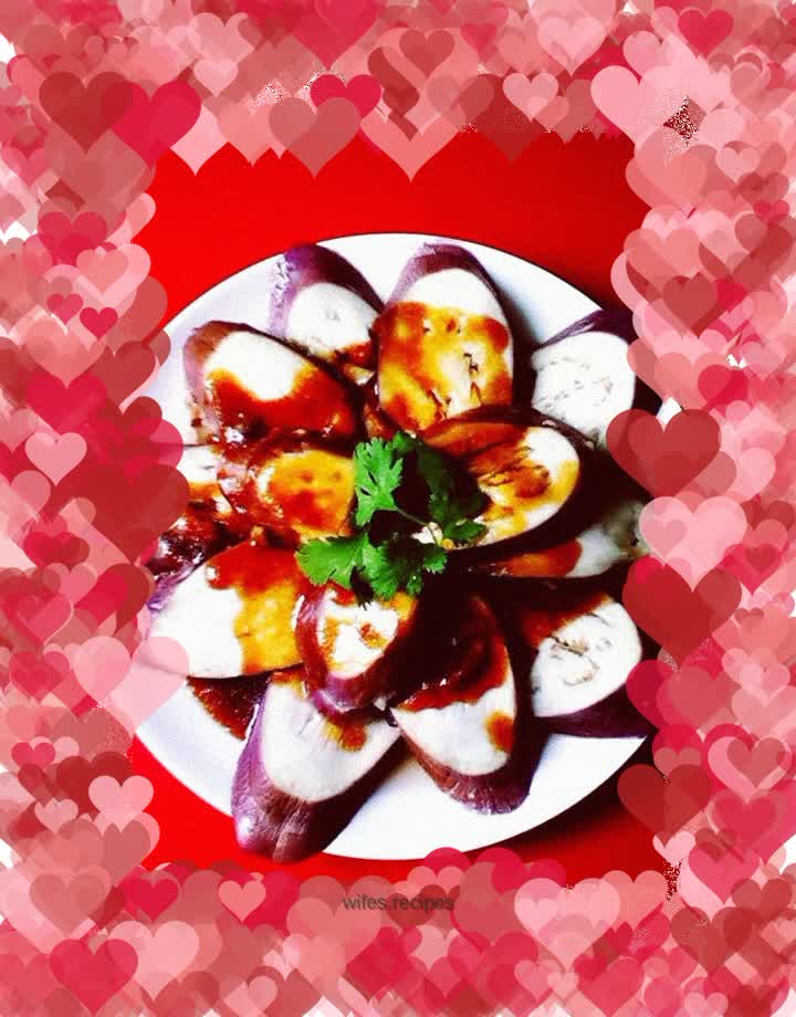 Sauce-flavored steamed eggplant box