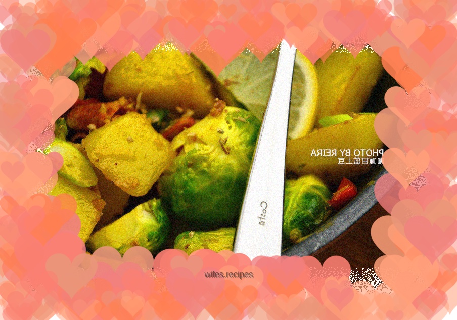 Curried Potatoes and Kale