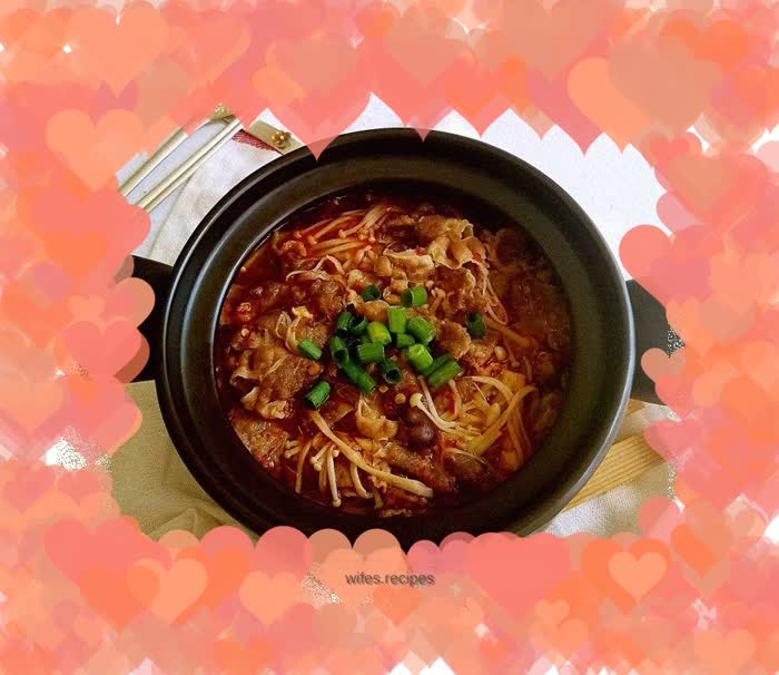 Golden Needle Fatty Beef Stew