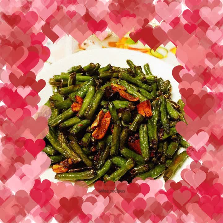 Vegetarian stir-fried green beans