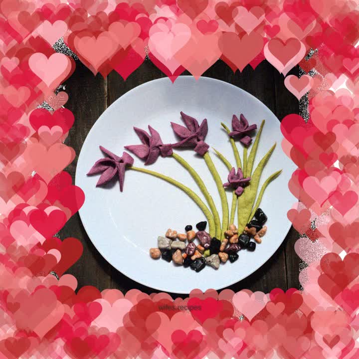 Purple Sweet Potato Orchid Cookies