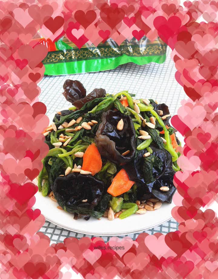 【Tianjin】Spinach mixed with black fungus