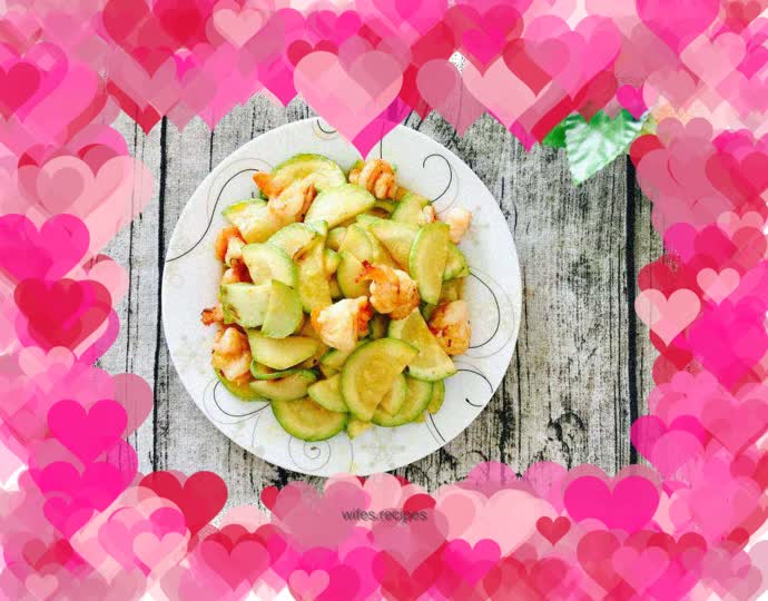 [Northeast] Stir-fried shrimps with zucchini