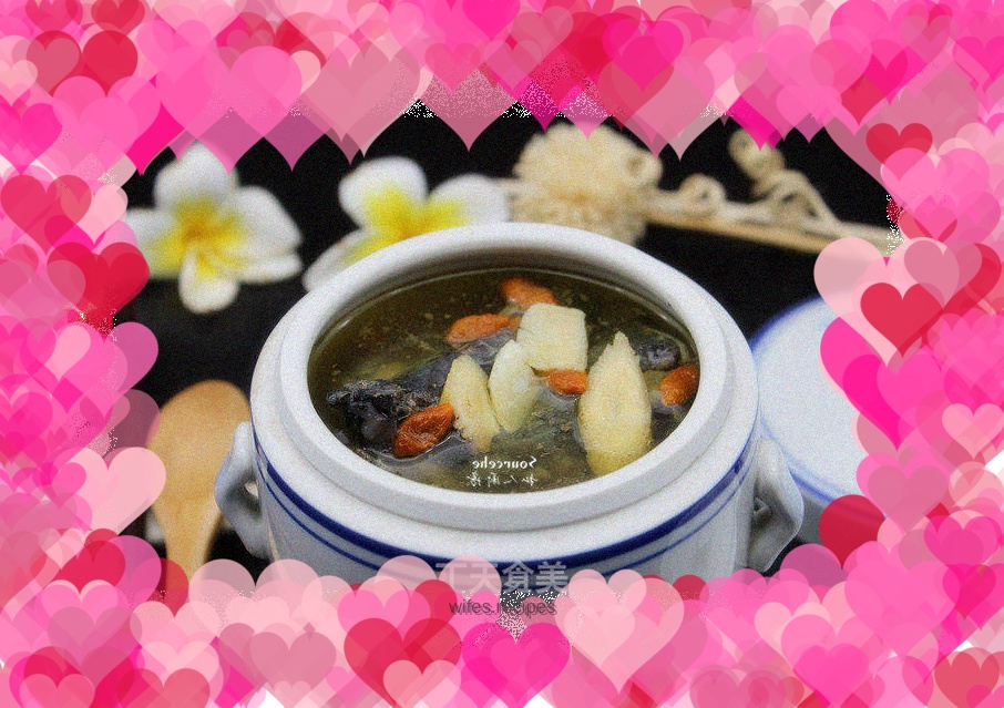 Black-bone chicken stew